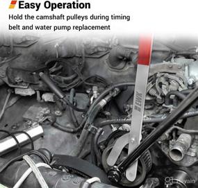 img 2 attached to EWK Universal Camshaft Pulley Holder Tool for Ford, GM, Honda, Mazda, Nissan, Toyota & Volvo - Effective Cam Sprocket Holding