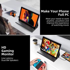 img 2 attached to 🔍 EVICIV Raspberry Touchscreen Ultra Wide 178°Multi Point 1920X1280P Portable Monitor: Ideal Gaming Monitor for Xbox, IPS Display, HDMI Connectivity