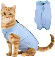 🐱 sawmong cat recovery suit: post-surgery solution for abdominal wounds, e-collar alternative for cats - anti licking snugly shirt логотип