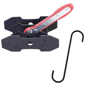 img 4 attached to 🔧 360° Swing Ratchet Brake Caliper Press Tool, Car Wheel Piston Spreader with Disc Brake Caliper Expander Wrench and Brake Caliper Hanger - Red