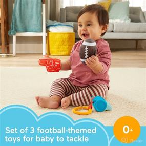 img 3 attached to 🏈 Fisher-Price Tiny Touchdowns Gift Set: Football-Themed Baby Toys for 3-Months and Up