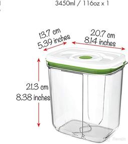 img 1 attached to FOSA Vacuum Seal Food Storage System: Reusable Extra Large Container, 116.6oz Size (Vacuum Pump Not Included)