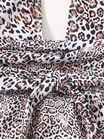 img 2 attached to SweatyRocks Womens Bathing Leopard Swimwear Women's Clothing ~ Swimsuits & Cover Ups