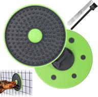 🐶 anxiety reducing dog crate training tool: licking pad plate & slow feeder peanut butter toy with brush & spatula - perfect for small/medium/large dogs логотип