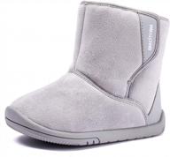 warm winter boots for toddlers: bmcitybm snow boots for girls and boys logo