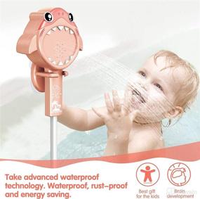 img 2 attached to 👶 SUNWUKING Toddler Shower Head for Bath - Baby Bath Sprinkler Toy - Toddler Shower Toys Bath Sprayer - Bath Shower Head for Kids with Suction Cups Shower Stent