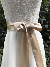 img 3 attached to Eyrie Bridal Wedding Bridesmaid Material Women's Accessories : Belts