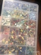 img 1 attached to Colle 15 Colors 700Pcs Natural Crystal Beads for Jewelry Making Supplies, Healing Gemstones Waist Bracelets Necklace Kit with Irregular Chips Stone in a Box Set review by Clint Fick
