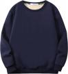 warmth and comfort in one: flygo mens sherpa lined fleece sweatshirt logo