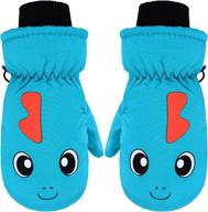 🧤 boao winter waterproof mittens for girls – cotton lined accessory for cold weather logo