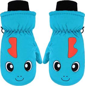 img 4 attached to 🧤 Boao Winter Waterproof Mittens for Girls – Cotton Lined Accessory for Cold Weather