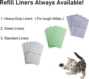 img 1 attached to 🐱 SpeedySift Cat Litter Box with 56 ct Disposable Sifting Liners, 15-inch Corrugated Plastic Board - High Sides for Cats That Spray, Large