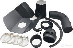 img 2 attached to Perfit Formance Cold Air Intake Induction Kit with 4-Inch Intake Pipe and Filter | Fits 2003-2007 Dodge Ram 2500 3500 5.9L L6 Turbo Diesel | Black Tube & Black Filter