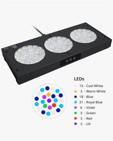 img 3 attached to 🔆 Enhanced SEO: NICREW 150W Dimmable Full Spectrum Marine LED Reef Light for Saltwater Coral Fish Tanks