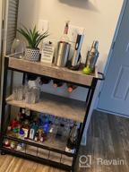 img 1 attached to Rustic Industrial Bar Cart - Haotian FKW56-HG Myra Mobile Kitchen Serving Trolley review by Paul Beach