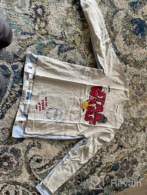 img 1 attached to Boys' Long-Sleeve Disney Star Wars Marvel T-Shirts by Spotted Zebra review by Christopher Williams