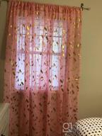 img 1 attached to Add Elegance To Your Living Room With Kotile'S Sheer Gold Foil Confetti Curtains - 84 Inches Long - Set Of 2 Panels review by Justin Newport