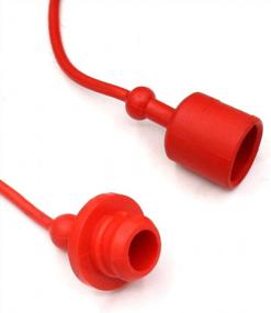 img 2 attached to CEKER ISO A 5675 AG Pioneer Style Male Female Hydraulic Quick Disconnects Dust Cap Plug Covers Fittings With Retention Ring Red 3/4