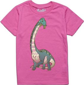 img 4 attached to Peek Zoo Toddler Sleeve Tshirt Girls' Clothing : Tops, Tees & Blouses