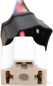 img 2 attached to 🚗 Enhanced Car Socket Xenon LED Light Bulb: Pack of 2, Truck Headlight Connector Female Pigtail Plug Adapter Wire Wiring Harness Plug Housing - H4 9003 HB2