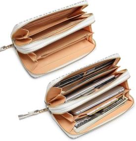 img 2 attached to Original Double Zipper Wristlet Wallet Women's Handbags & Wallets ~ Wristlets