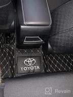 img 1 attached to Toyota Corolla Cross 2022+ Cup Holder Insert Liners Anti Dust Custom Fit Door Pocket Interior Mats 11Pcs (Gray Trim) SUV Accessories review by Ashwin Drollinger