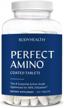 bodyhealth perfectamino (300 ct) easy to swallow tablets, essential amino acids supplement with bcaas, vegan protein for pre/post workout & muscle recovery with lysine, tryptophan, leucine, methionine logo