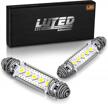 upgrade your car's interior lighting with luyed 578 led bulbs - xenon white light for dome, map, courtesy and license plate lights - pack of 2 logo