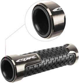 img 1 attached to 🏍️ Enhance Your Riding Experience with Titanium Motorcycle Non-Slip Handlebar Grips for CBR60F CBR125R 150R 250R CBR400 NC23 NC29 CBR600