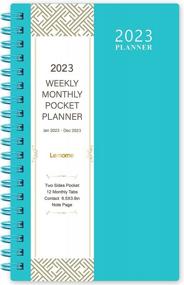 img 4 attached to 2023 Pocket Planner/Calendar - Weekly & Monthly Pocket Planner, January 2023 - December 2023, 6.8" X 4.3", Strong Twin - Wire Binding, Plastic Cover, Round Corner