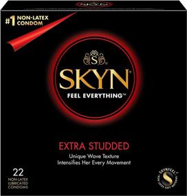 img 4 attached to Enhanced Sensation And Protection: SKYNFEEL Extra Studded Condoms - Non-Latex, Ultra Thin, Natural Feel (22 Count Box)