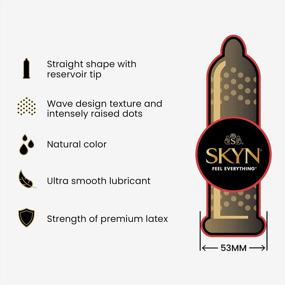 img 3 attached to Enhanced Sensation And Protection: SKYNFEEL Extra Studded Condoms - Non-Latex, Ultra Thin, Natural Feel (22 Count Box)