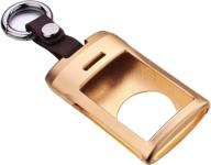 🔑 premium aluminum metal key fob case cover for cadillac & chevrolet - royalfox 4 5 6 buttons luxury - gold finish логотип