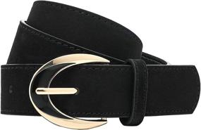 img 4 attached to IFENDEI Womens Leather Covered D Ring Women's Accessories at Belts