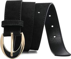 img 2 attached to IFENDEI Womens Leather Covered D Ring Women's Accessories at Belts