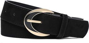 img 3 attached to IFENDEI Womens Leather Covered D Ring Women's Accessories at Belts