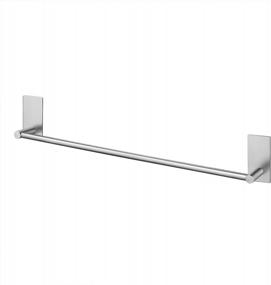 img 4 attached to Easy Install, Contemporary Style: 20-Inch Adhesive Towel Bar For Bathroom - SUS 304 Stainless Steel Brushed Finish