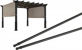 img 4 attached to Weight Rods For Pergola Canopy Length Adjustable (2 Pack) 77" - 146