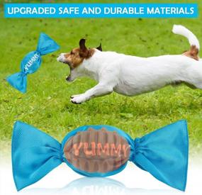 img 1 attached to Indestructible And Entertaining Candy Shaped Dog Toys For Small To Medium Size Puppies - Training And Teething Made Fun