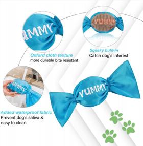 img 3 attached to Indestructible And Entertaining Candy Shaped Dog Toys For Small To Medium Size Puppies - Training And Teething Made Fun