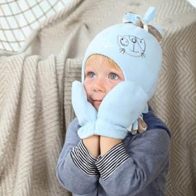 img 1 attached to Warm And Cute: Keep Your Baby Cozy With Keepersheep Winter Earflap Cap