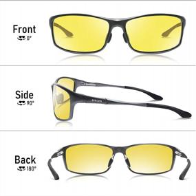 img 2 attached to Drive Safely At Night With Bircen'S Anti-Glare Night Vision Glasses For Men