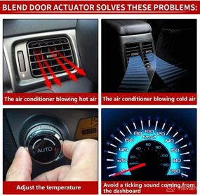 img 3 attached to Premium HVAC Heater Blend Door Actuator Replacement for Buick Enclave, GMC Acadia, Traverse, Saturn Outlook (2007-2012) - High-Quality Replacement Part