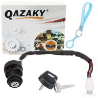 🔑 qazaky ignition key switch for yamaha wolverine, grizzly, kodiak, yfz450, yfm400, yfm450 - 2003-2014 model years logo