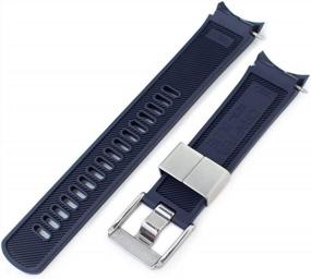img 2 attached to Upgrade Your Style: Crafter Blue 22Mm Blue Rubber Watch Band For Seiko SKX007 SKX009 SKX011 SKX173 7002