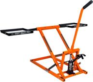 πͺ lawn mower lift jack - heavy duty 350 lbs capacity for tractors and zero turn lawn mowers logo
