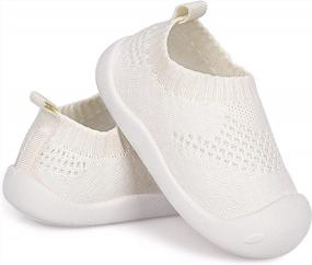 img 4 attached to First Steps In Style: Soft Sole Non-Slip First-Walking Shoes For 1-4 Year Olds