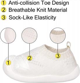 img 3 attached to First Steps In Style: Soft Sole Non-Slip First-Walking Shoes For 1-4 Year Olds