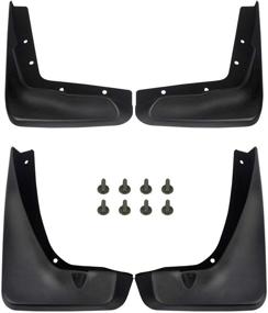 img 4 attached to 🚗 A-premium Splash Guards Mud Flaps Mudflaps for Chrysler 300 2013-2016 Sedan (Front and Rear) – 4-PC Set: Ideal for Protecting Against Mud and Splashes (Not Compatible with SRT & Limited Models)