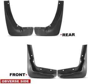 img 2 attached to 🚗 A-premium Splash Guards Mud Flaps Mudflaps for Chrysler 300 2013-2016 Sedan (Front and Rear) – 4-PC Set: Ideal for Protecting Against Mud and Splashes (Not Compatible with SRT & Limited Models)